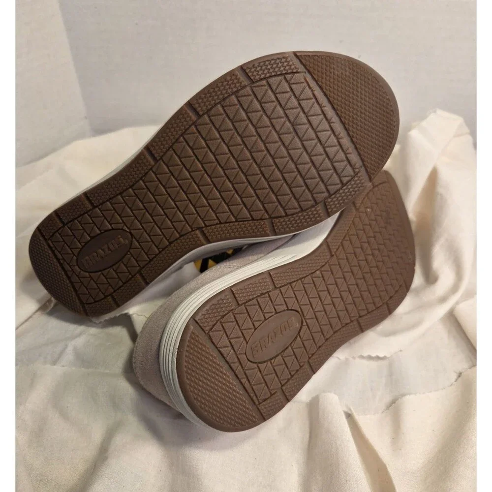 Brazos Women’s Workforce Slip On Shoes 7.5 M Suede Leather Steel Toe Work
